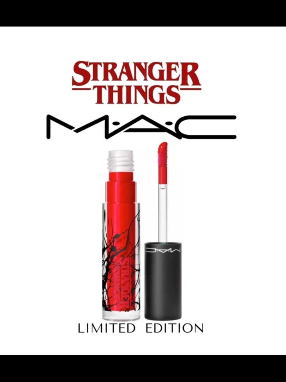MAC Cosmetics Rockin Robin LIMITED EDITION STRANGER THINGS -Red Glossy Lipstick